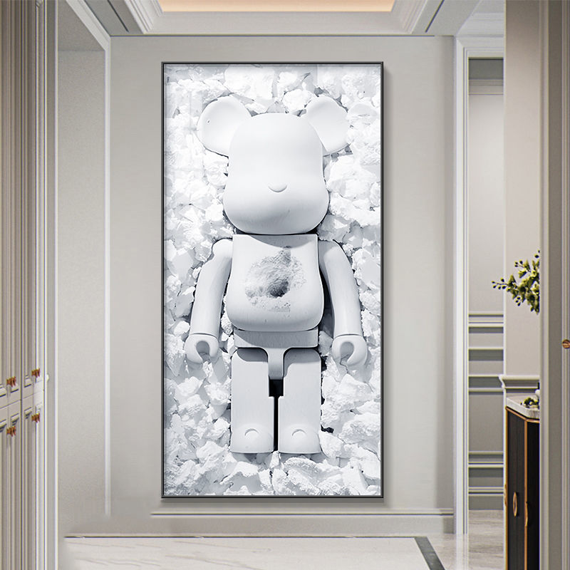 图老大(tulaoda)ksws潮牌暴力熊挂画入户玄关装饰画现代简约卡通玩具