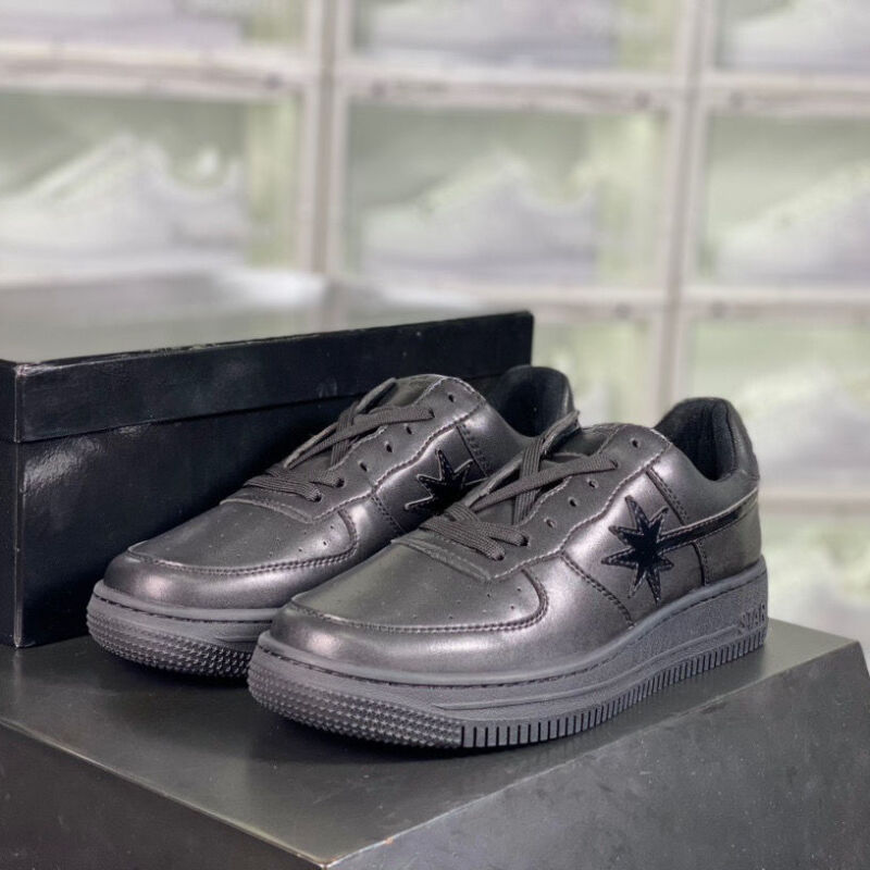 耐克starwalk豹纹粉星鞋纯黑白色蓝镭射流星联名男女小众休闲板鞋