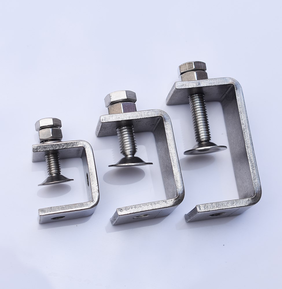 u型卡扣老虎卡 304不锈钢夹子固定卡扣老虎卡夹u型c型夹钢管方管固定