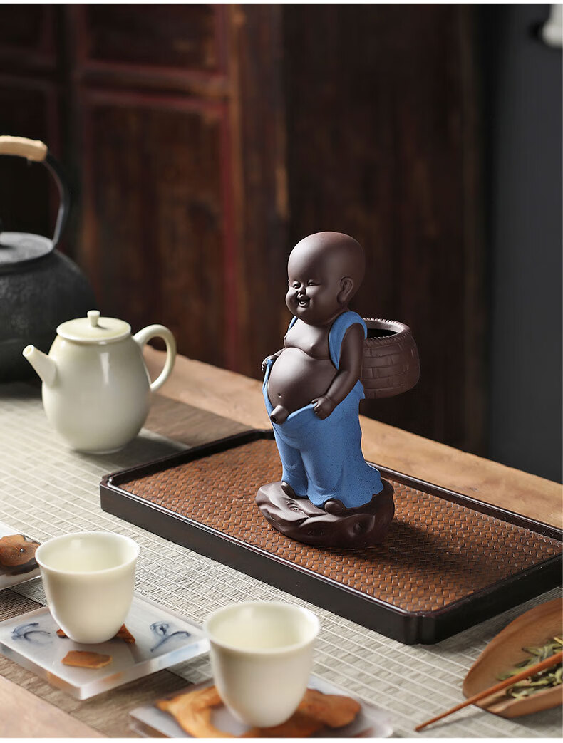 闪电速发 撒尿茶童紫砂茶宠小孩撒尿童子过滤茶壶具配件茶宠物摆件