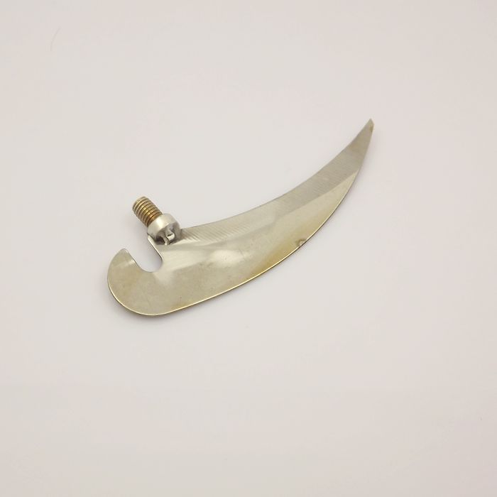 新款中国凹槽刀片水弯刀便携小镰刀钓鱼割草刀渔具抄网杆配件 可换