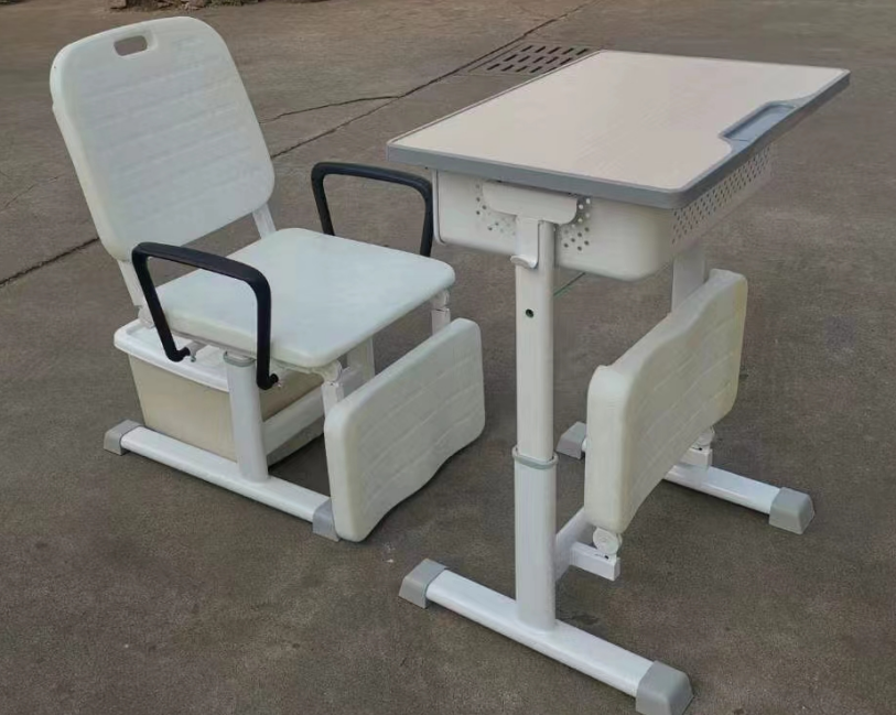 学生午休课桌椅学校中小学生新款午休课桌椅休息椅可折叠收纳箱可升降
