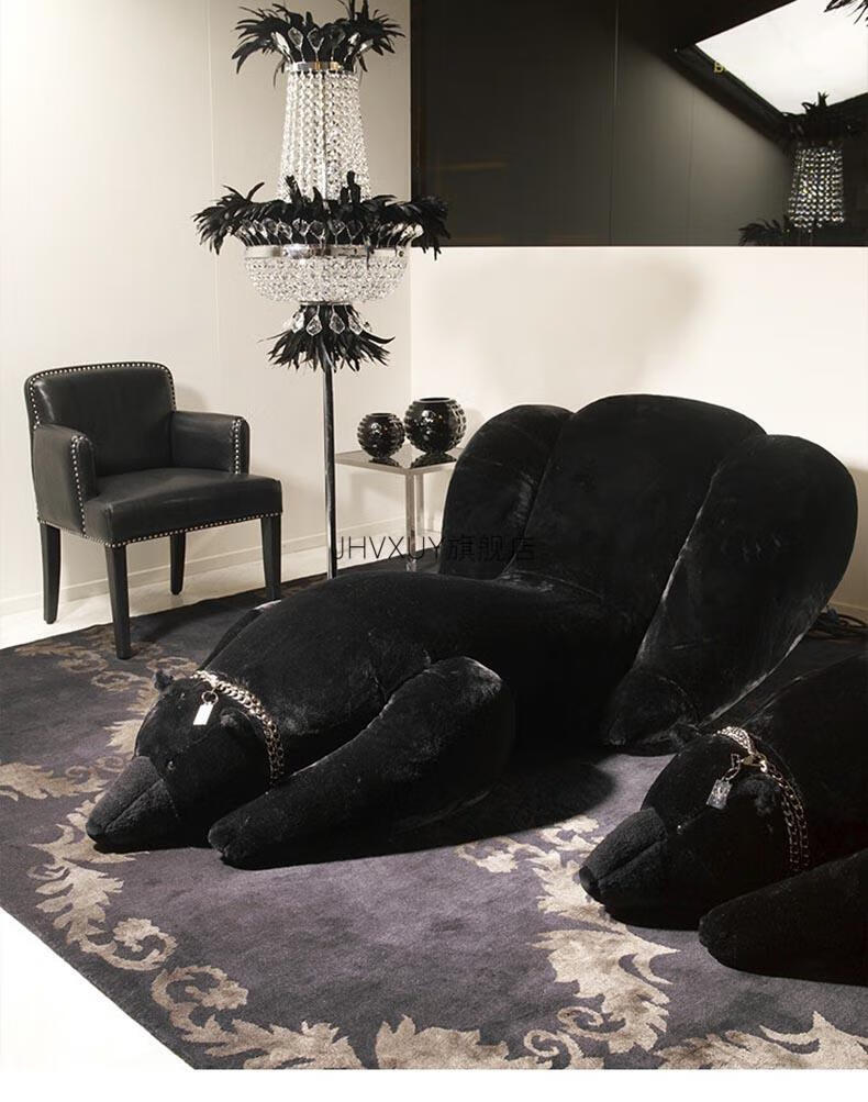 大白熊沙发2022新款baxter沙发椅北极熊趴趴熊美容会所沙发椅设计师款