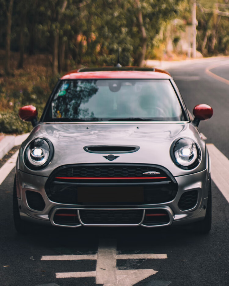 宝马mini改装黑色车标 cooper countryman clubman 个性汽车装饰标 亮