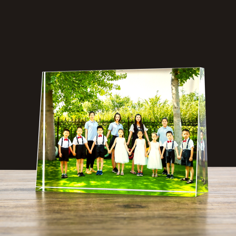 米卡伦水晶照片摆件定做结婚婚纱相片定制diy相框摆台礼品生日礼物