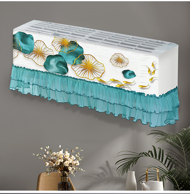 空调挡风帘空调防尘罩罩套挂式内机盖布挡风布帘挡风板开机不取防直吹