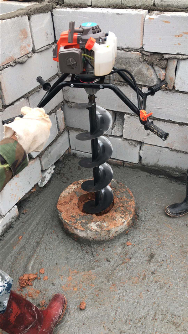清桩芯掏土机带支架管桩掏泥手动螺旋钻挖孔桩工具 xn750主机【图片 