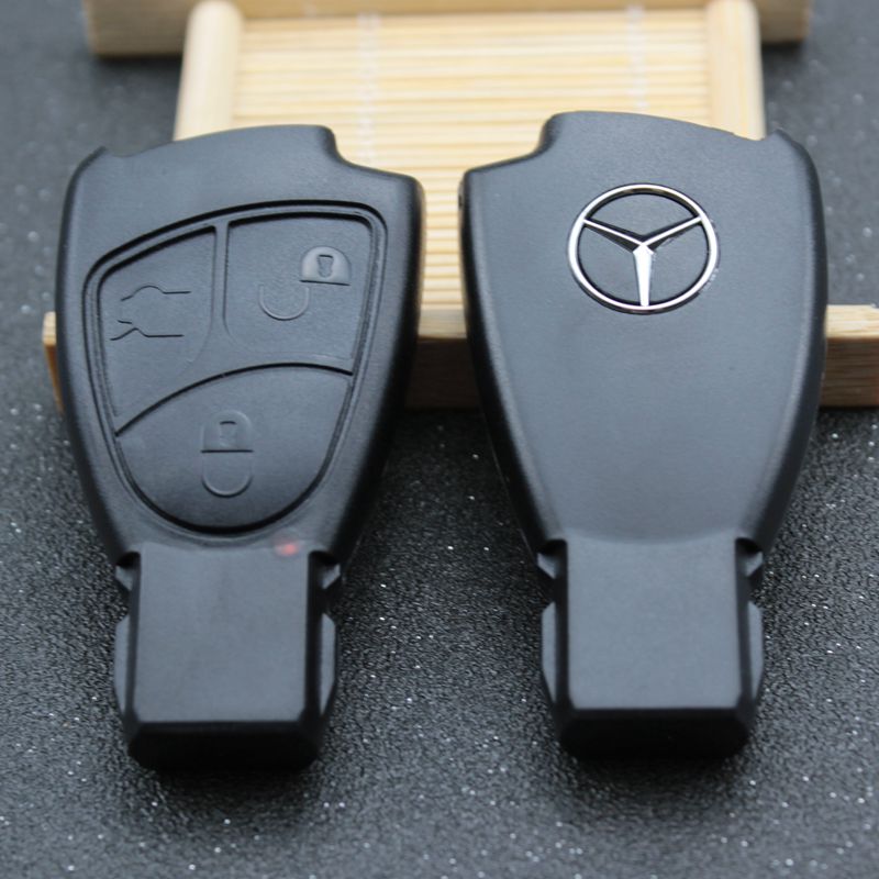 老款奔驰钥匙c200e280w220s320s350汽车智能卡遥控器替换外壳奔驰3键