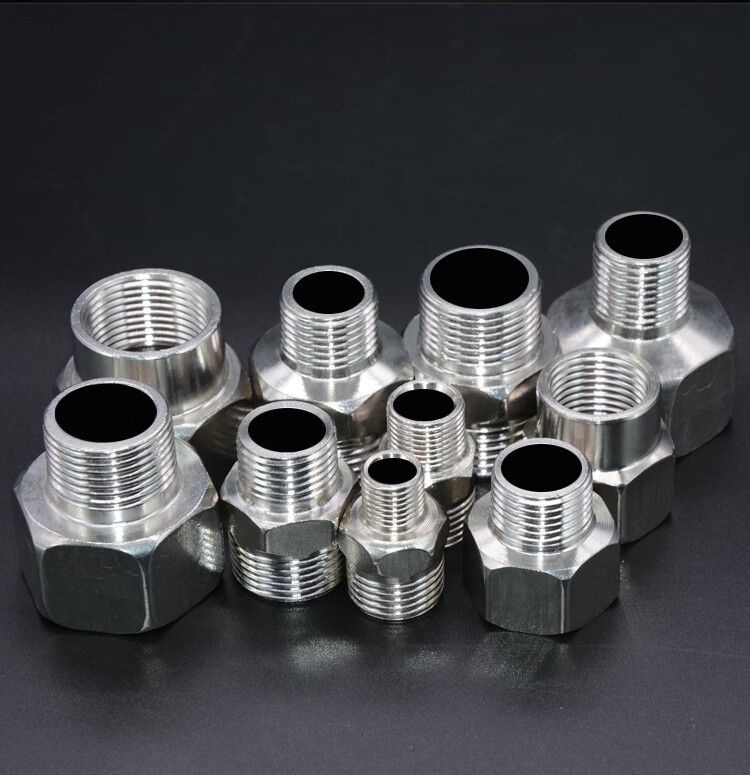 不锈钢加厚内外丝直接 变径双内丝补芯 异径外丝管古水管水暖配件 1.