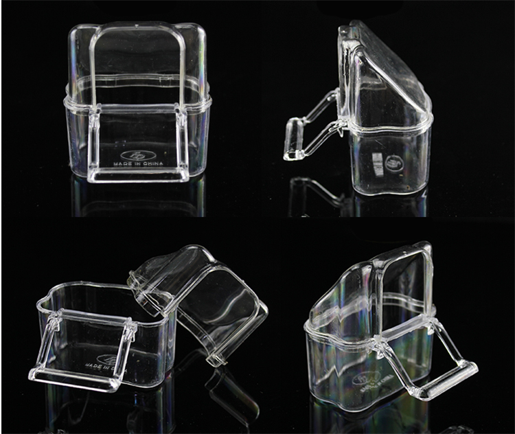 家恒宝外挂食盒防撒防溅鸟食盒拼装杯防溅食鹦鹉喂水器喂食器鸟笼鸟食