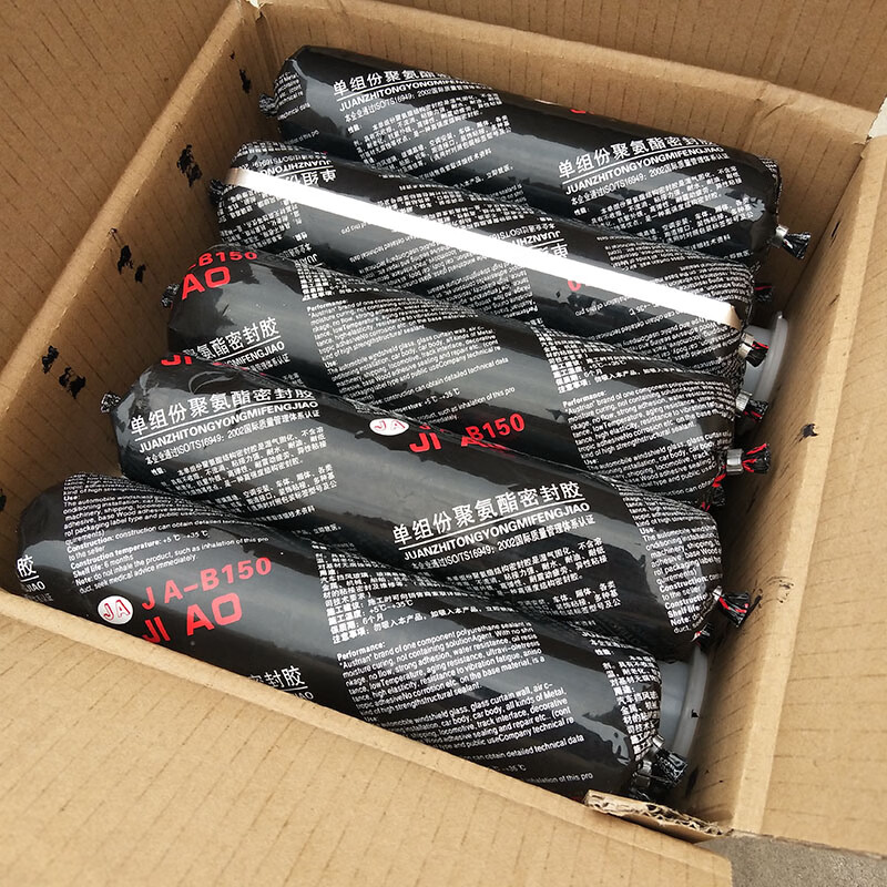 汽车玻璃胶黑色聚氨酯密封胶钣金胶挡风玻璃专用车用防水软包强力