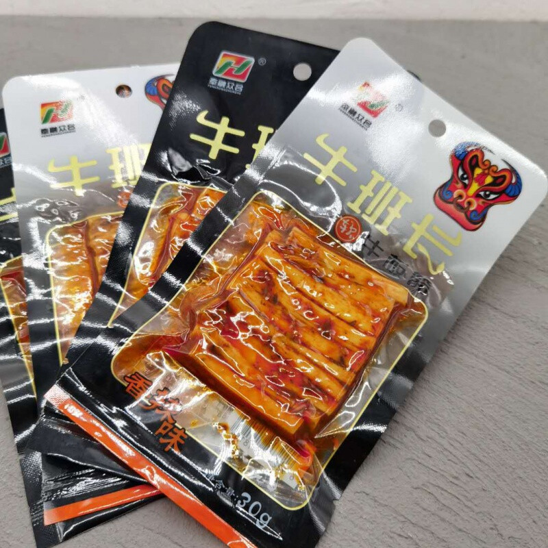 牛班长牛板筋 香辣甜辣味26g*10袋牛肉筋小包装零食 香辣5袋 甜辣5袋