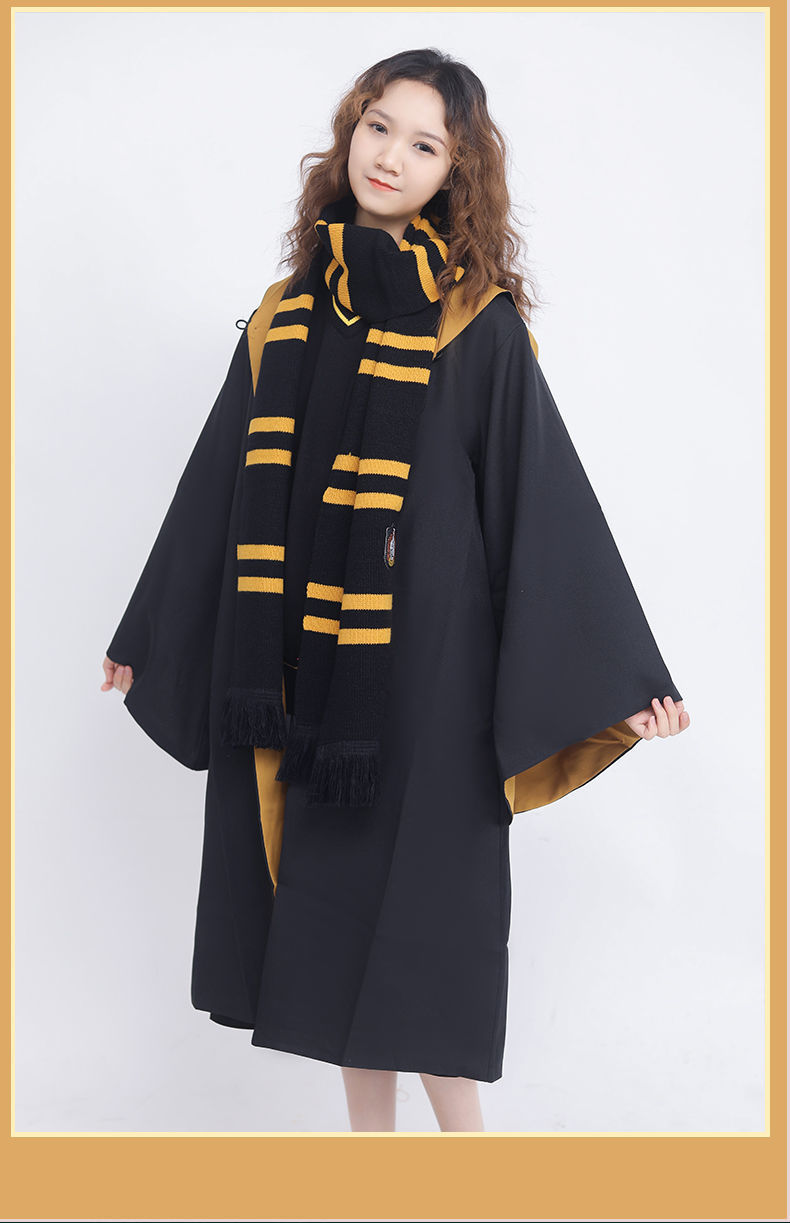 学院巫师袍波特黄赫奇帕奇m165175原版魔法袍领带衬衫毛衣围巾