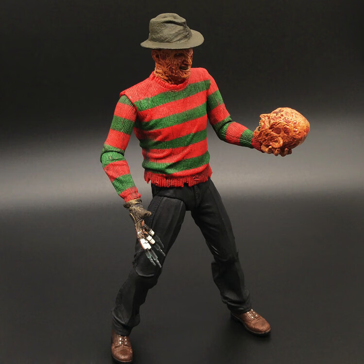 猛鬼街弗莱迪vs杰森 电影可动人偶模型小丑回魂7寸手办 猛鬼街弗莱迪