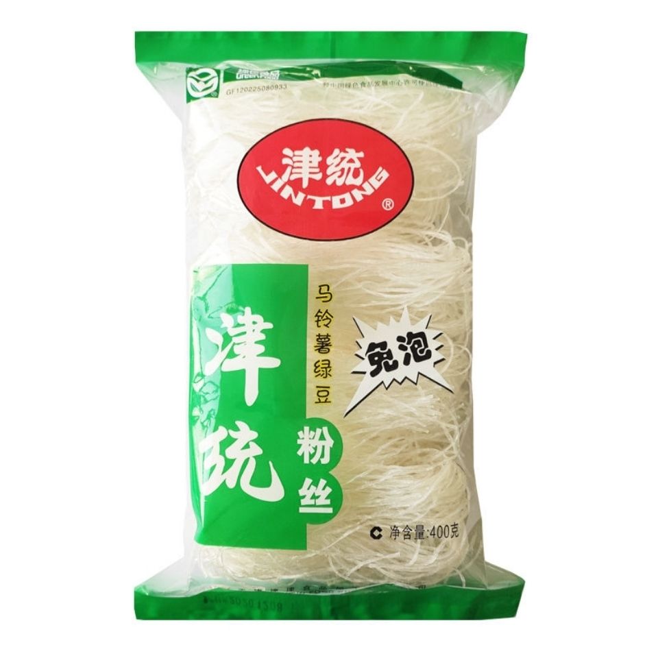 津统粉丝马铃薯绿豆粉丝粉条米线凉拌菜火锅食材扇贝鸭血粉丝干货津统
