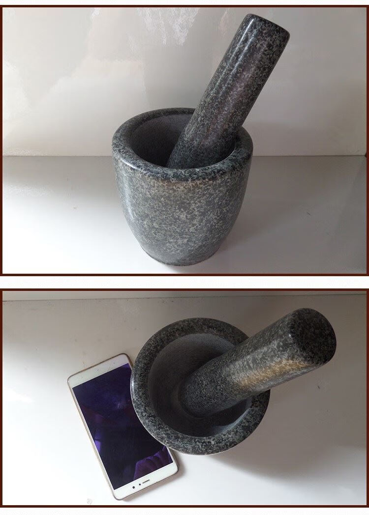 商场品质同款同款青石大号石臼捣糍粑捣蒜器擂钵蒜臼子石窝子石头