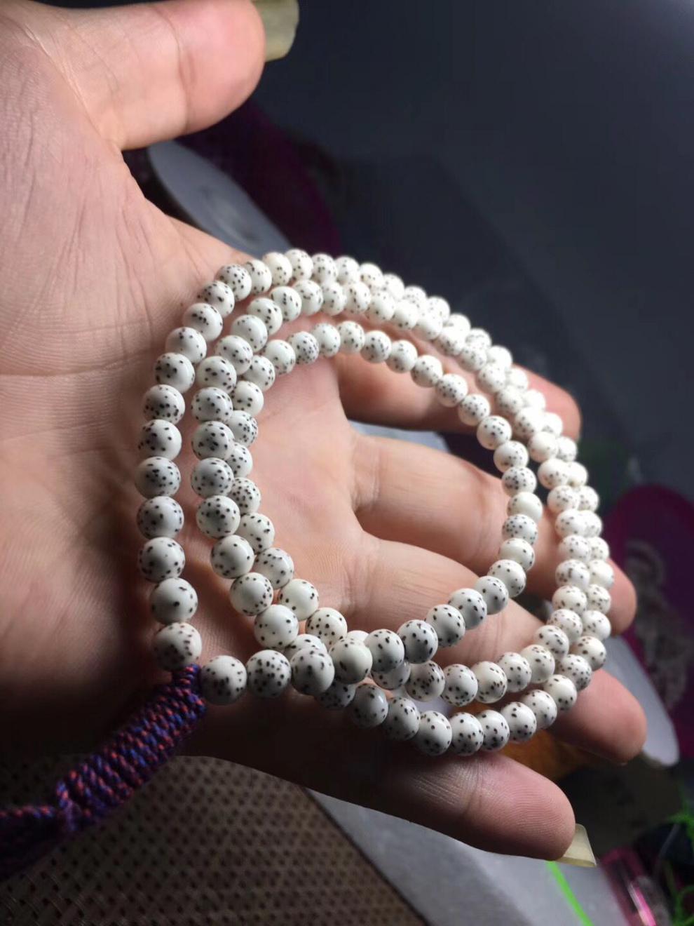 静黛海南原生态星月菩提子陈籽35超小迷你版216颗佛珠高密男女士手链