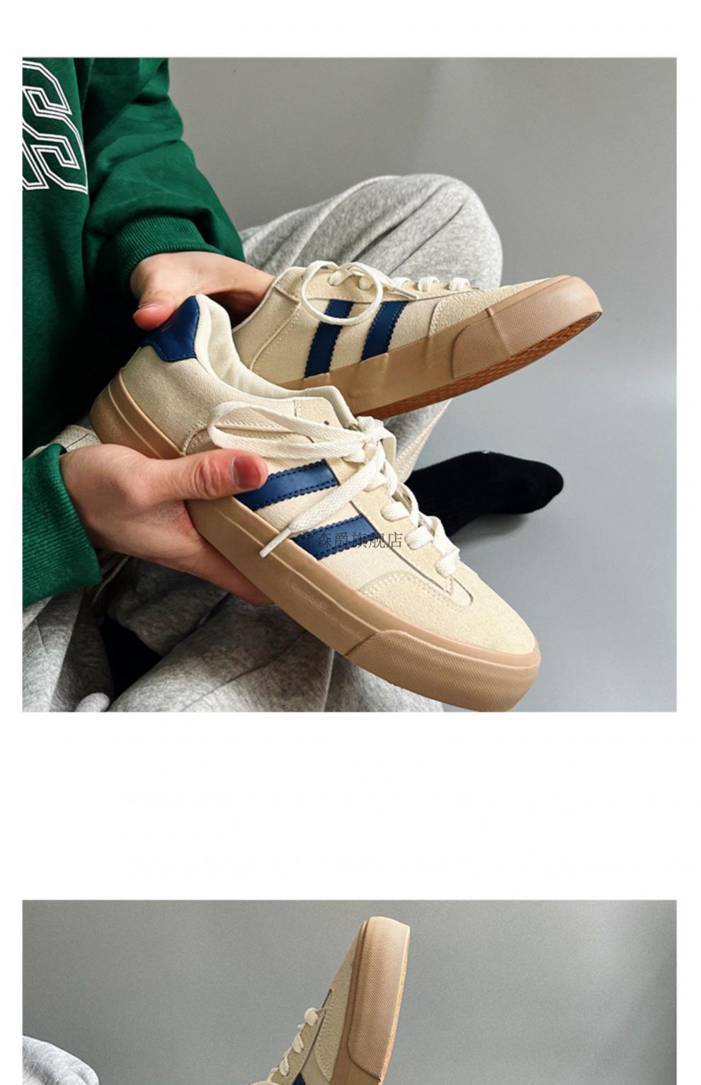 日本冈山久留米硫化鞋帆布鞋小众低帮帆布鞋男复古日系蓝色39