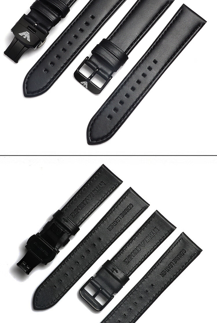 适用于armani阿玛尼手表带牛皮原装ar18281970173219182075表带男士