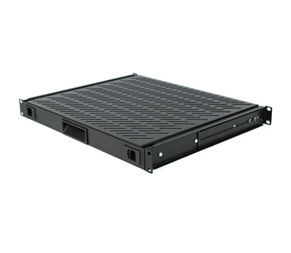 高玛1u抽拉式铁托板塑料航空箱机柜托盘调音台导播台控制切换台托弹簧