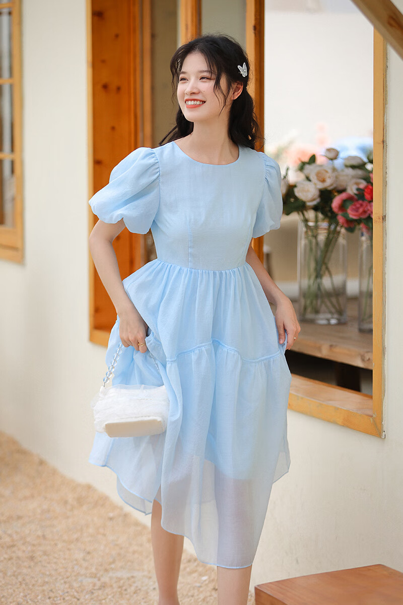 1成人礼女礼服初中学生森系公主裙1成人礼服清新仙气过膝超仙少女