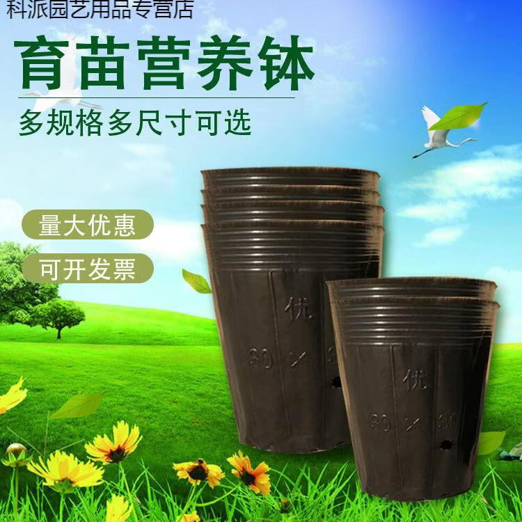 营养杯育苗杯一次性大号育苗营养杯加厚黑色塑料袋农用西瓜种植盆柑橘