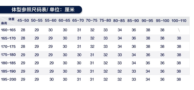 gap尺码对照表图片