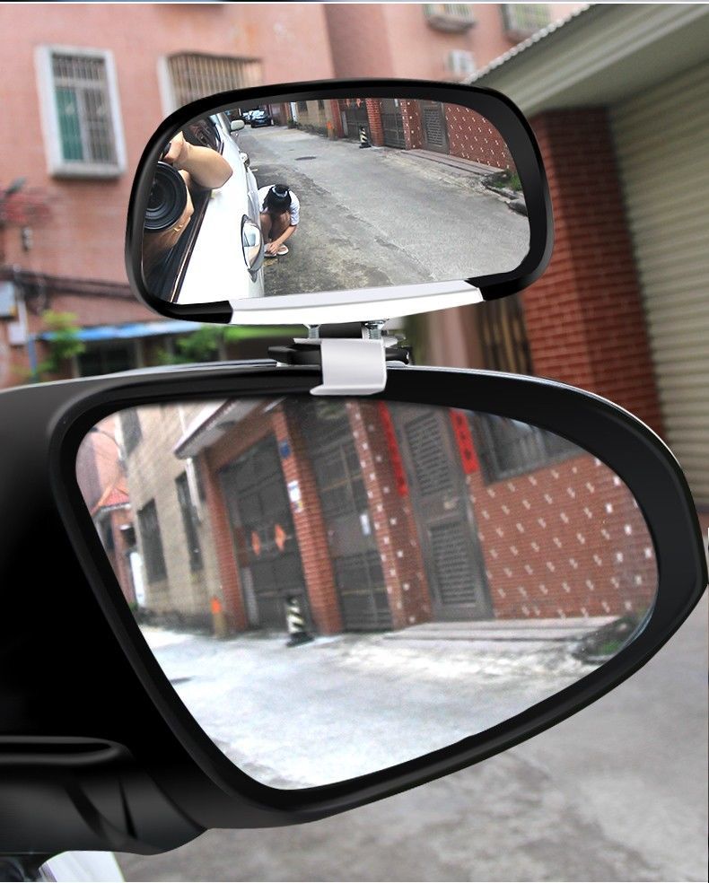 教练车辅助后视镜汽车倒车辅助镜小车广角盲点反光镜360度倒后镜 黑色