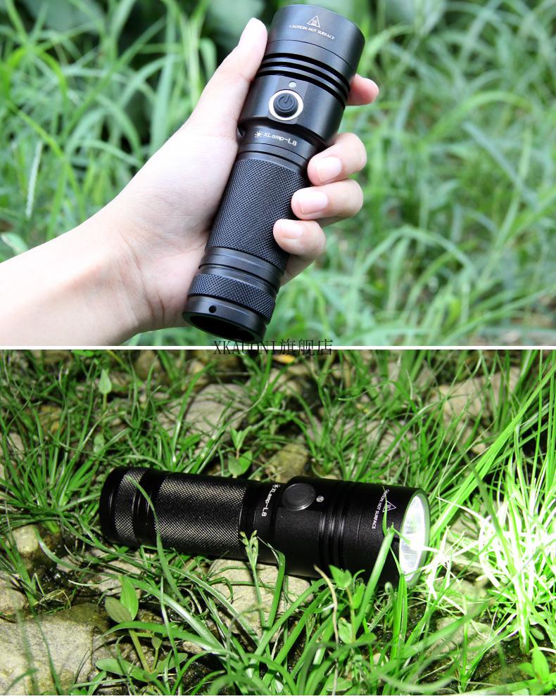 神鱼神鱼aic户外防水强光可充电亮便携远射探照灯家用手电筒l8灯芯