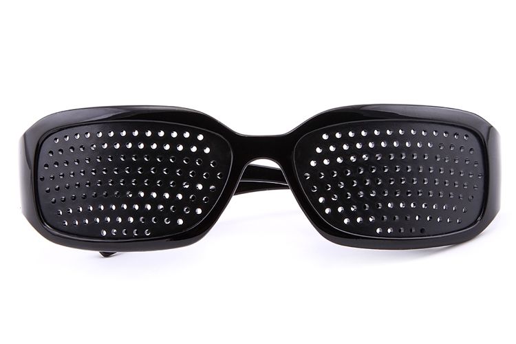 小孔成像眼镜斜视力多3孔5孔眼轴训练镜儿童护目五孔蓝色