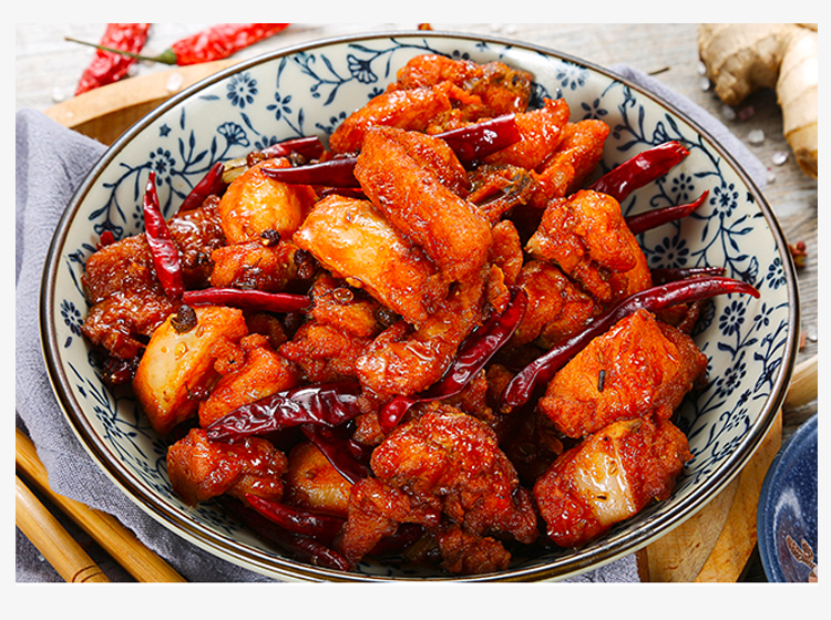 川味麻辣鸡块 加热即食 春雪辣香鸡 260g*袋 2袋 冷冻休闲零食 辣子