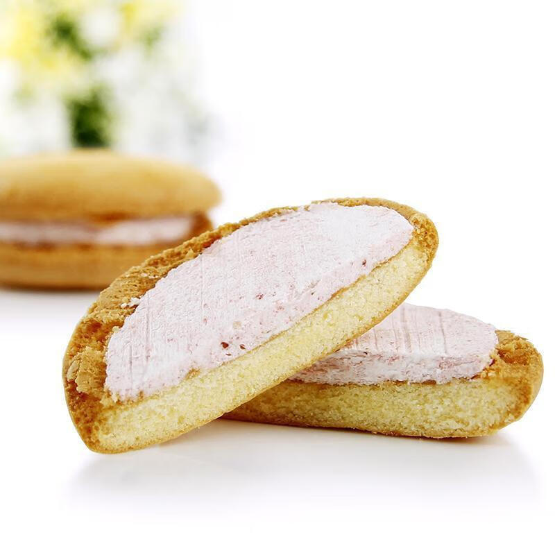 派双莓派12枚草莓味酸甜点西式蛋糕休闲零食双莓派24枚