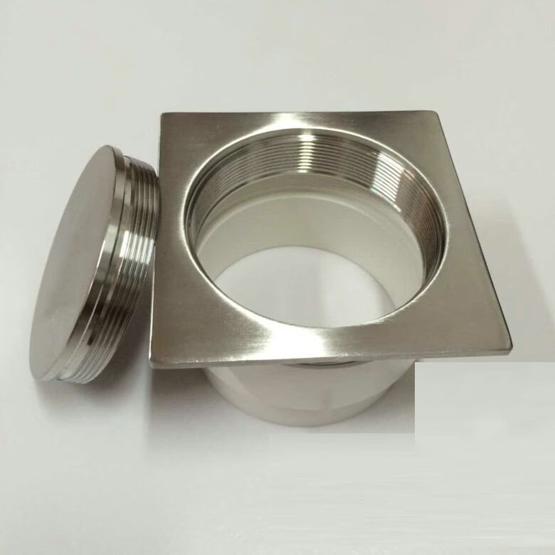 不锈钢清扫口地面扫除口清扫口5075100150200dn200方形不锈钢清扫口