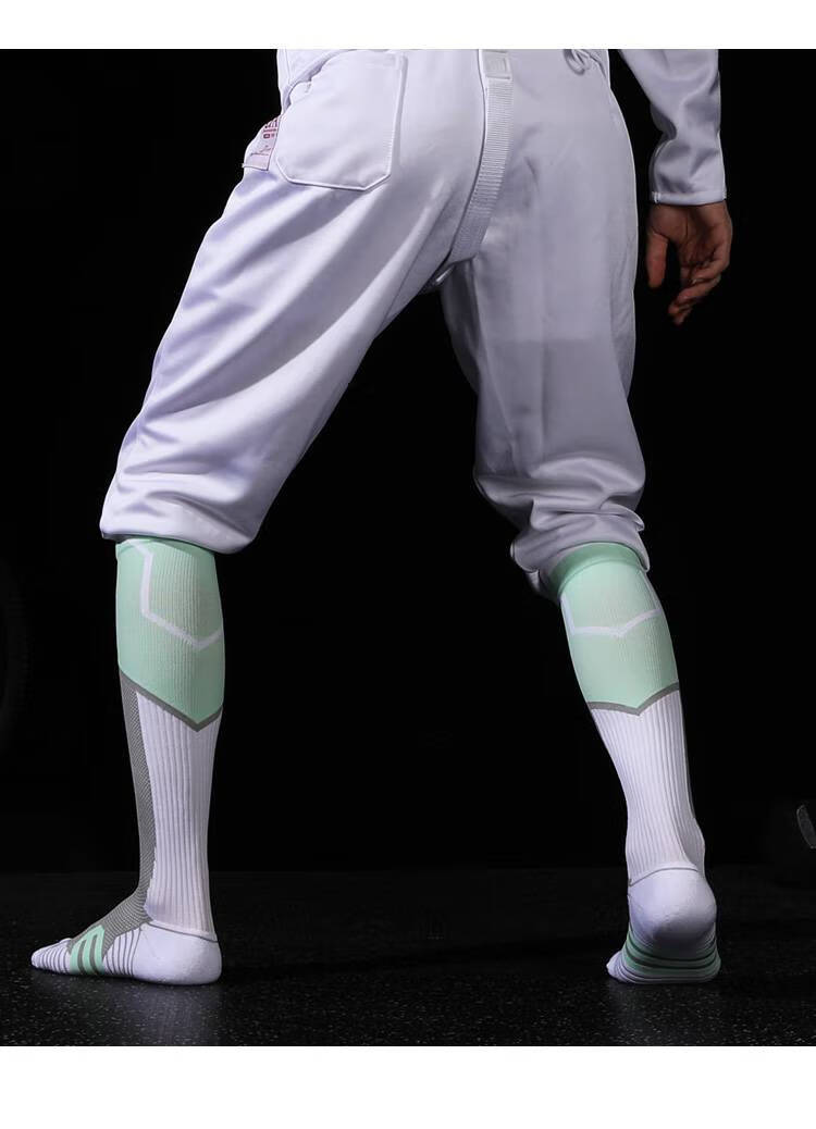 击剑袜长筒过膝高弹压缩击剑袜儿童男童成人防滑毛巾底袜比赛训练袜