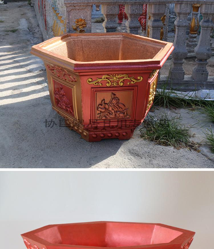 水泥花盆模具盆塑料大号欧式盆景模型制作六角模子长方形特大自制2021