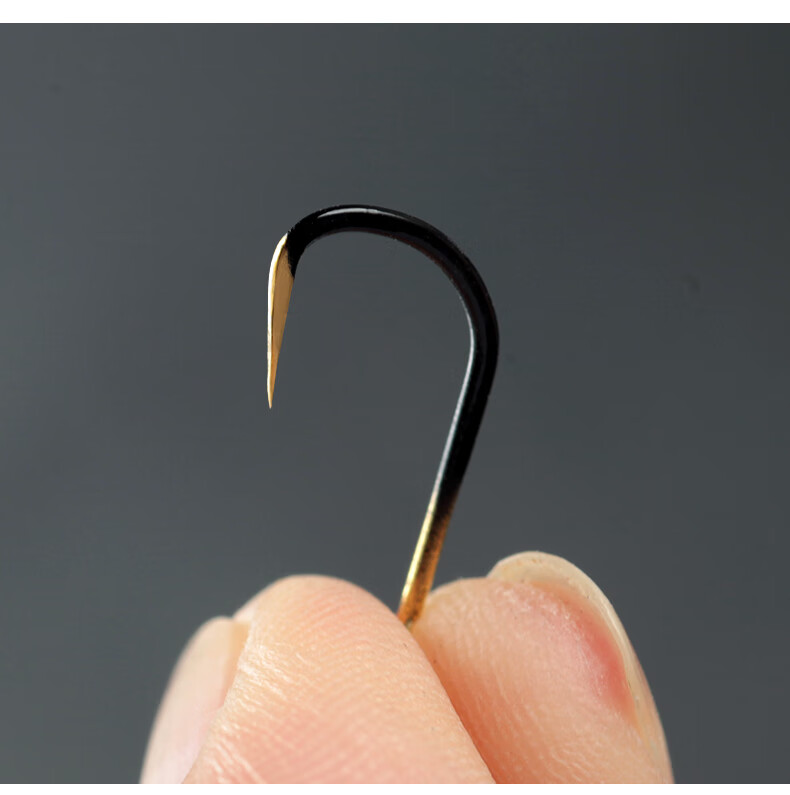 50枚黑金钨钢鬼牙鬼伢伊势尼伊豆新关东钓鱼钩有无倒刺高碳钢散装