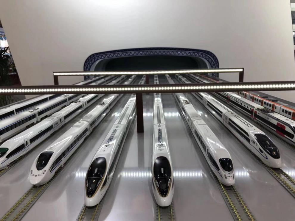 复兴号高铁模型1/160高铁动车组模型 和谐号/复兴号火车模型 crh/cr