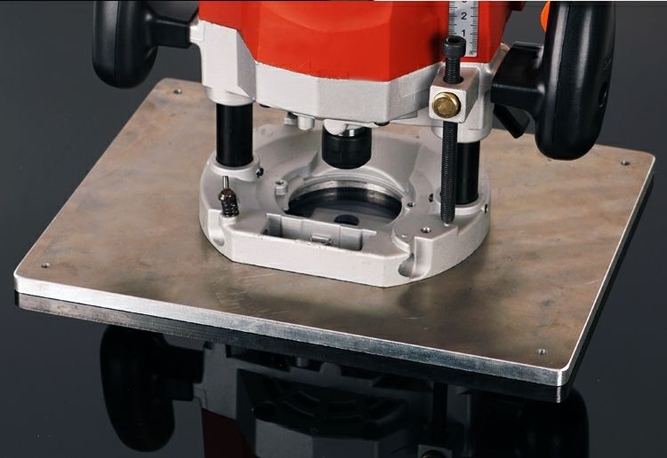 定制适用电木铣倒装板工作台雕刻机大锣机修边机功能底板配件电木铣