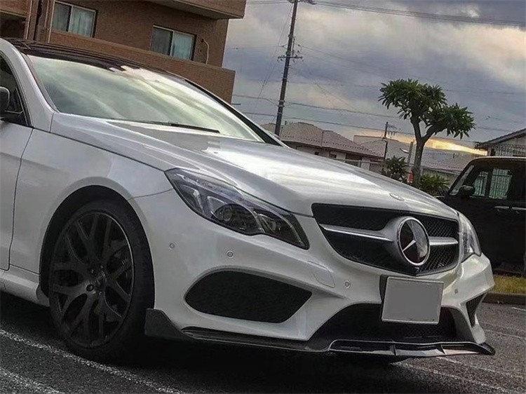 适用于w207奔驰e级ecoupe改装碳纤维小包围前唇前铲侧裙后唇尾翼刀锋