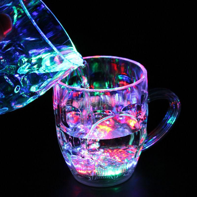 礼物酒吧啤酒夜光杯龙杯男家用感应发光龙杯容量285ml单个独享装1个