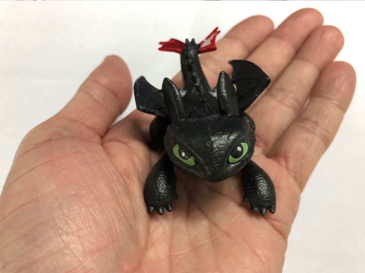 驯龙夜煞高手3无牙仔没牙仔小公仔摆件模型钥匙扣玩具 大号夜煞