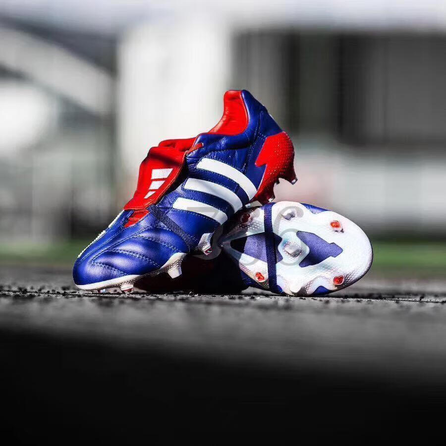 predator mania猎鹰6fg蓝牛皮学生比赛训练足球鞋男 eh29 蓝色 39