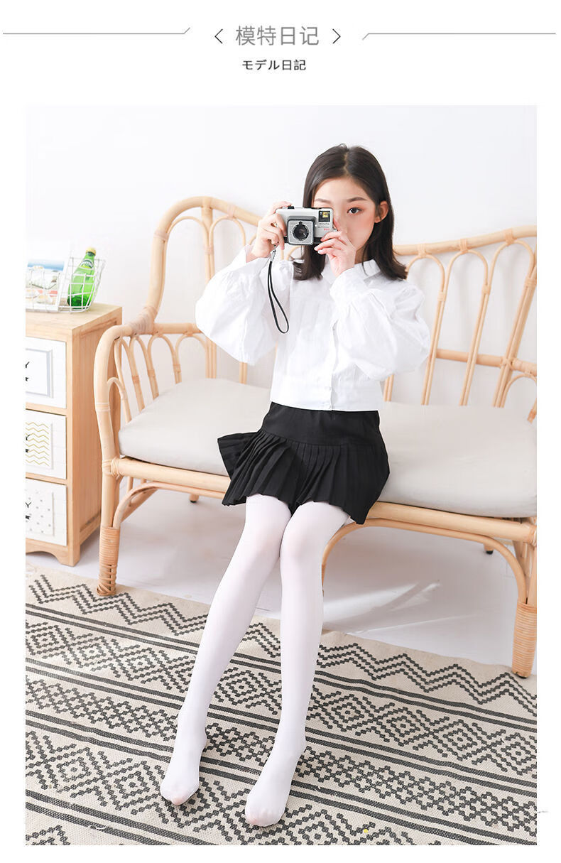 儿童连裤袜春夏薄款练功裤袜女童白色学生舞蹈袜子打底裤13条白基础款