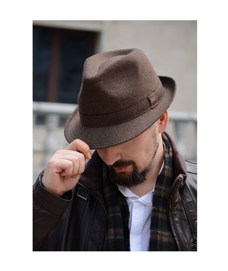 喜圣多新品爵士帽男帽子男夏天防晒法式复古小檐男士礼帽男英伦爵士帽