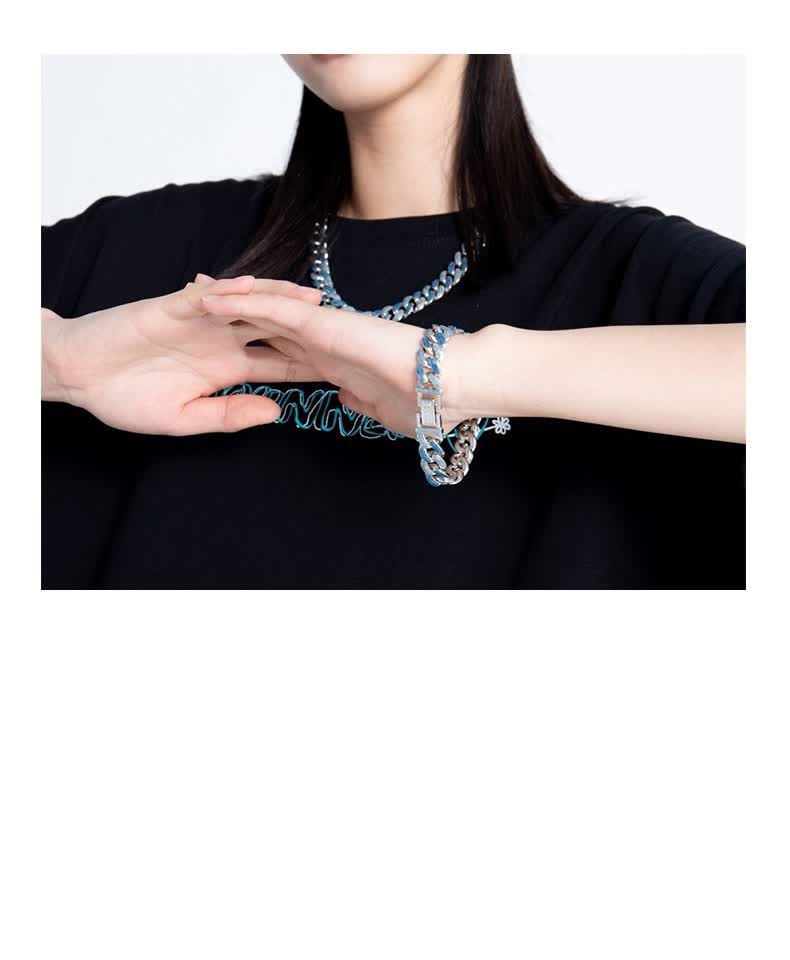 回到未来自由古巴手链男女牌嘻哈项链一对七夕情侣礼物efp定制款星空