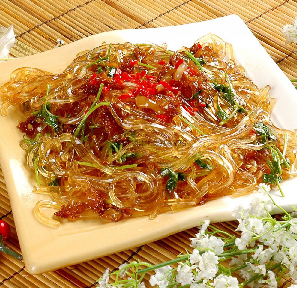 水晶透明粉丝花甲扇贝土豆细粉条锅铁板炖凉拌特产 【80g装水晶粉丝】