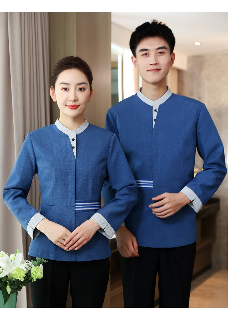 保洁阿姨工作服裤春秋物业高端服秋冬装女宾馆清洁员长袖套装pa制服女