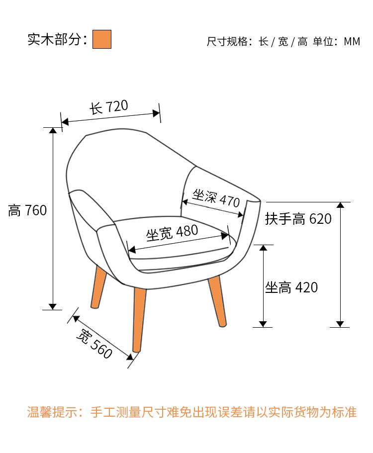 双人位尺寸:长度1.27米,其他尺寸一样