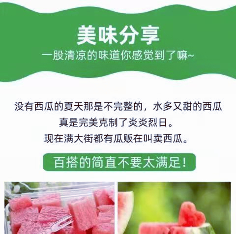 河南长寿之乡富硒西瓜8424水果麒麟无籽新鲜仁风现摘麒麟瓜包甜熟 5斤