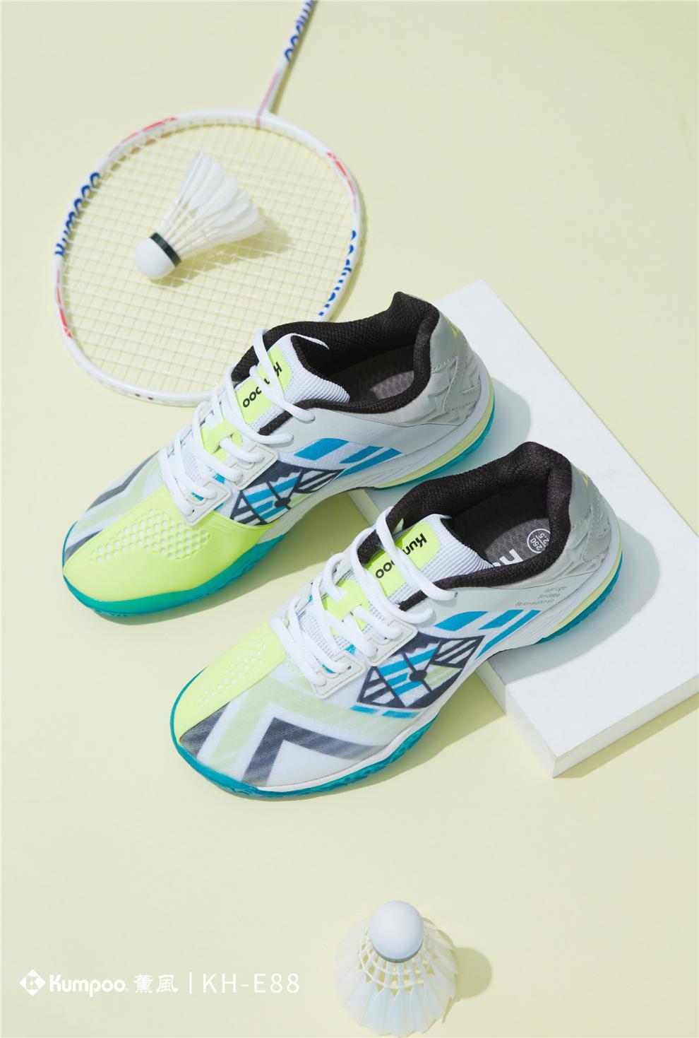 2021新款熏风羽毛球鞋男女薰风透气防滑耐磨比赛训练鞋运动鞋e88蓝红